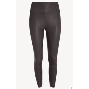 SPRWMN Anthracite Leather Capri Leggings